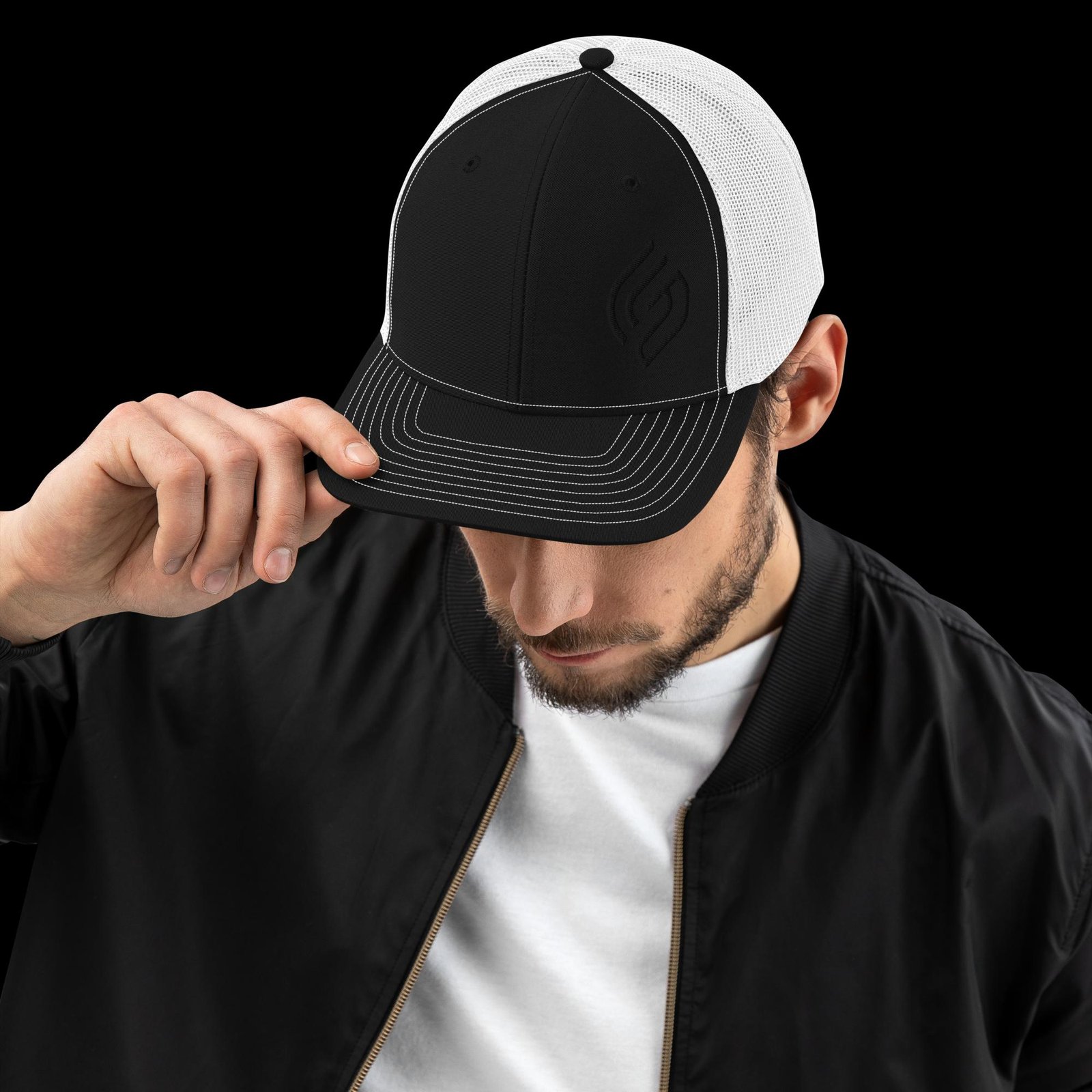 Embroidered "LoGo" Trucker Cap - Image 4