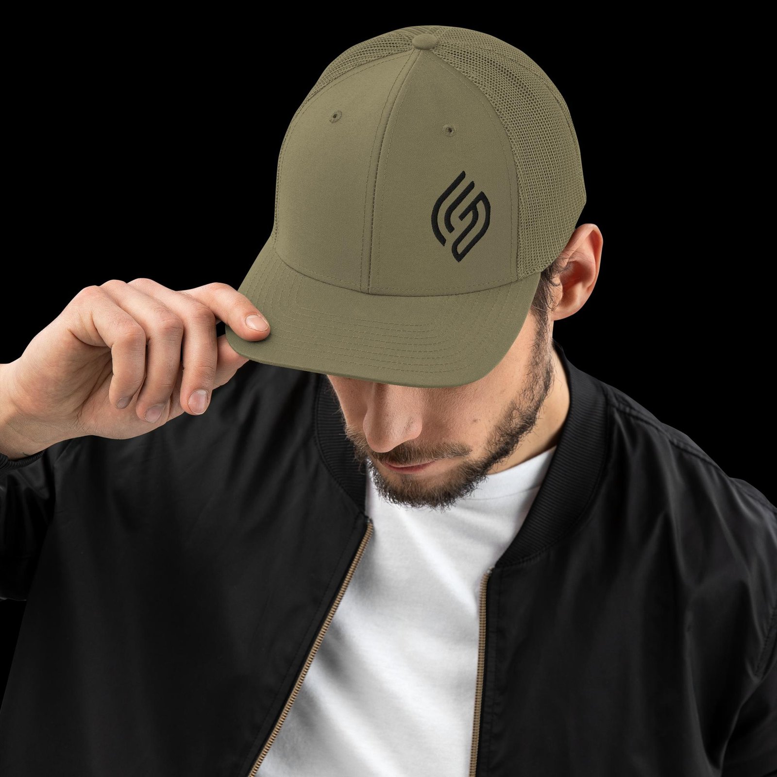 Embroidered "LoGo" Trucker Cap - Image 3