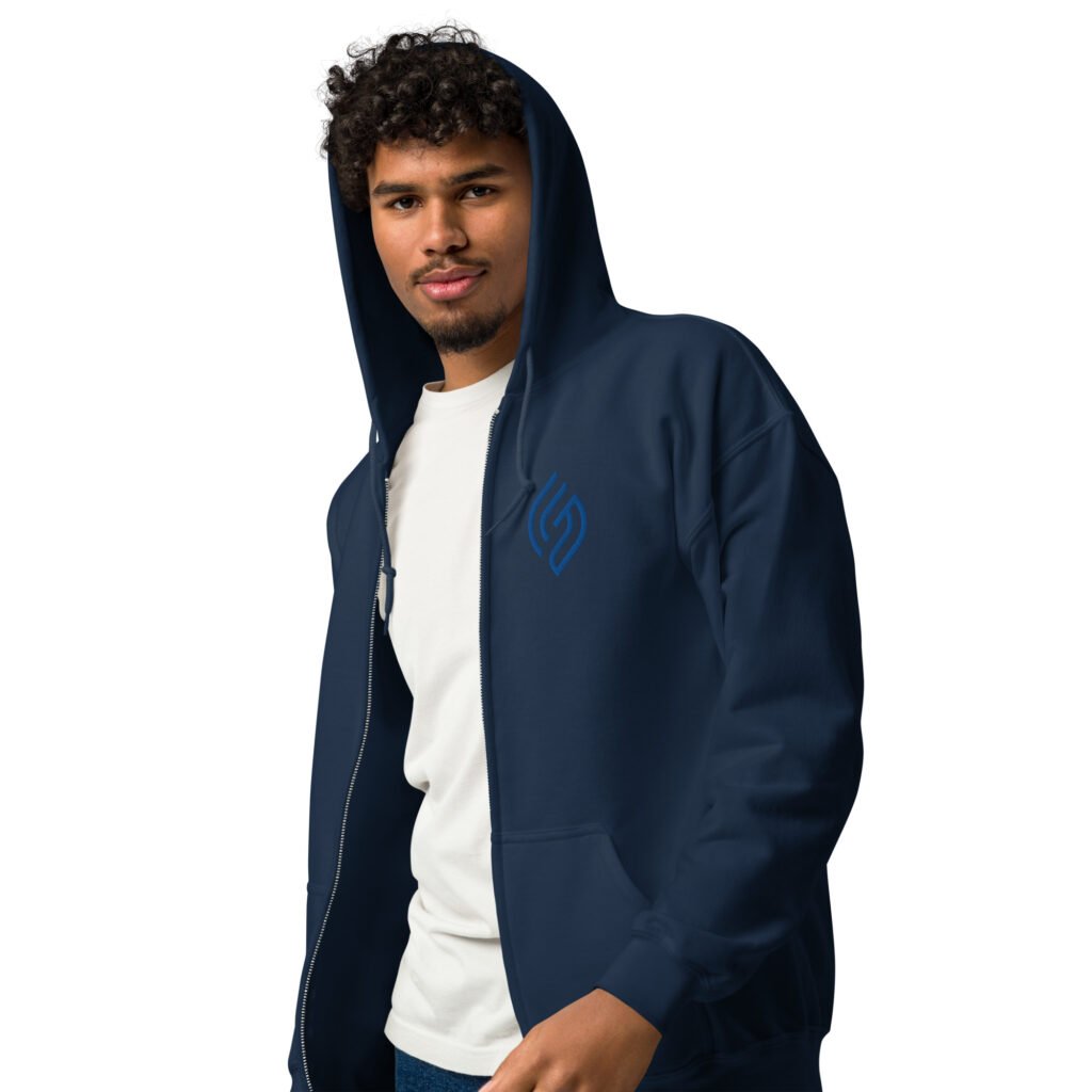 Unisex "LoGo" Heavy Zip Hoodie